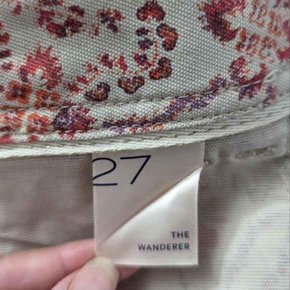 Anthropology Pilcro The Wanderer Floral Rose High-rise Shorts, Size 27 - Picture 10 of 11